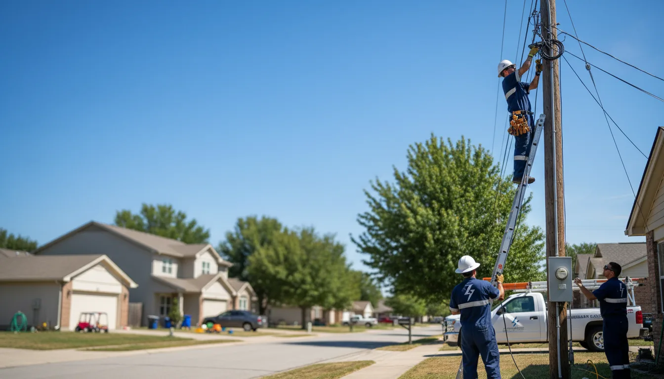 Residential electrician providing installation services in West Farmington, OH